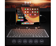 Axagon HMC-KB-US USB-C 5Gbps KEYBOARD (US) 9in1 hub - 1485463 - zdjęcie 4